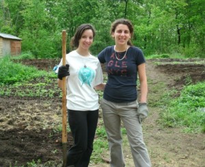 Agape Summ Interns work in Organic Gardens