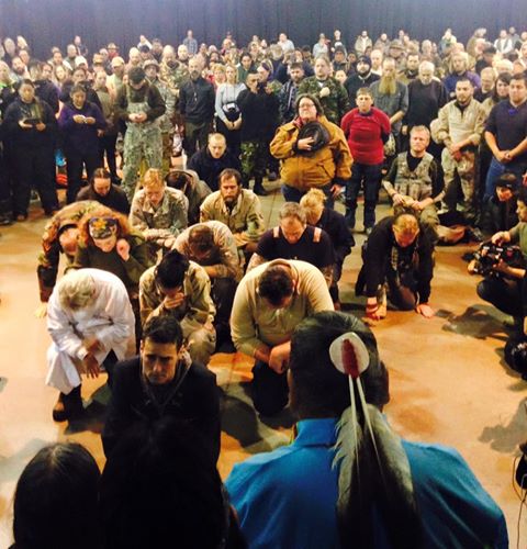 Veterans, led by Wesley Clark Jr. ask Forgiveness of Standing Rock Chiefs
